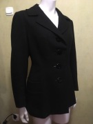 Czarna marynarka gruba-płaszczyk 42 Pierre Cardin