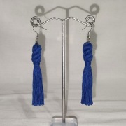 K233 Kolczyki wiszące makrama Handmade Rękodzieło