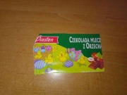 Piasten czekolada mleczna z orzechami Wielkanoc puste opakowanie