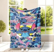 Nowy mięciutki koc bajkowy Stitch duży 130x150