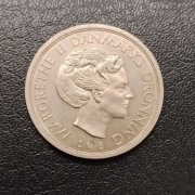 Moneta 5 Koron Dania 1976 Małgorzata II bardzo ładny stan