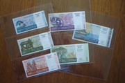 Madagaskar zestaw banknotów 6 sztuki stan 1