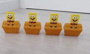 spongebob szkatułka figurka 4 szt 11 cm