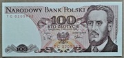 BANKNOT - 100 zł  z  okresu  PRL  