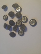 Guziki tapicerowane szare materiał Boss inari 