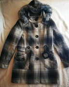 Płaszcz wełniany L XL ciepły trencz