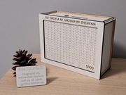 Skarbonka wykreślanka z Twoim  grawerem i liścikiem