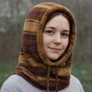 Balaclava oversize kominiarka kaptur zamiast czapki handmade