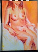 Akt II, olej na płótnie, 25 x 35 cm