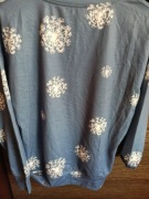 Bluza w płatki śniegu nietoperz jak nowa