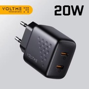 Ładowarka VOLTME Revo Duo Lite 20W EU PD/QC 2x USB-C