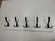 Wieszak ścienny biały 