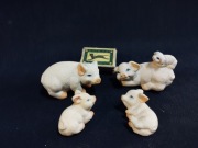 Figurki świnek świnki rodzina