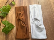 2 szt opaski przeplatane dresówka 