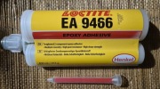 Loctite EA 9466 50ml żółty klej dwuskładnikowy epoksydowy do metalu,tworzyw