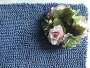 Niebieski dywanik podłogowy Mata łazienkowa . Nowy