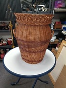 Duży kosz wiklinowy / dekoracyjny – ręcznie pleciony