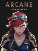 Plakat Arcane League of Legends LoL Jinx Vi Serial Netflix Poster 50x70