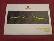 2012 2013 Porsche 918 Spyder Modell in Daten Prospekt niemiecki 46 stron