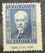 POLSKA Fi.291**, 1936r - 10-lecie prezydentury Ignacego Mościckiego