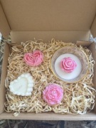 Elegancki Box prezentowy z różą w szkle