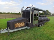 Przyczepa gastronomiczna Mobilny grill Wędzarnia 