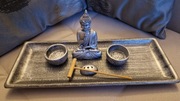 Zestaw Zen Budda taca świeczniki