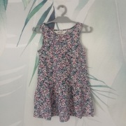 Sukienka  letnia w kolorowe bratki 98/104 H&M