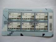 arkusz 5418 Muzeum sztuki nowoczesnej w Warszawie  kas FDC