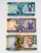 Gambia 25, 50 i 100 dalasi 2001 P.22-24 aUNC Rzadkie