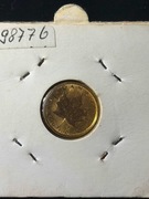 1/10 uncji kanadyjski złoty Liść Klonowy o nominale 5 dolarów z 1986 roku. 