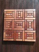 Drewniana mozaika mahoniowa do łazienki, kuchni