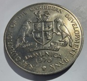 DOMINIKA Karaiby 5 Dollars 1970 okołoMENNICZA