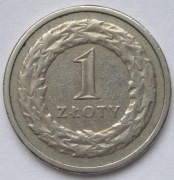 Polska 1 złoty 1991 -   dfg  - yss
