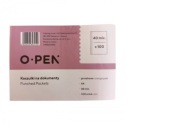 koszulki na dokumenty A4 groszkowe OPEN 100 sztuk 40 mic.