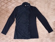 Elegancka Czarna Bluzka z delikatnym Żabotem marki ORSAY rozmiar S/M 