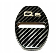 EMBLEMAT AUDI DRZWI NAKŁADKA ZAMEK Q5 KARBON