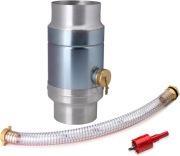 IGarden Kolektor na wodę deszczową 100 mm z przyłączem węża i beczki 45 cm