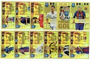 KOMPLET 12 KART LIMITED PREMIUM GOLD FIFA 365 2017 MESSI MORATA 