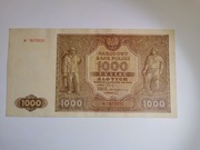 banknot 1000zł 1946 seria N