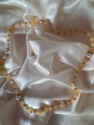 Naszyjnik z naturalnego kalcytu – długość 45 cm