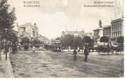 Warszawa Krakowskie Przedmieście 1916r / tramwaj konny