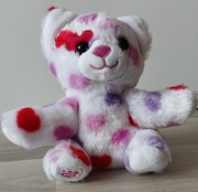 Build-A-Bear Mini Beans Be Mine Kitty Stuffed Animal miś w serca maskotka 
