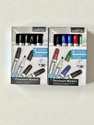 NOWE Markery permanentne czarne kolorowe 12 szt Crelando