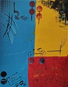 Obraz akrylowy 50/40 Tytuł - Geometria barw