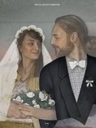 MONIDŁO na zamówienie, artystyczny portret ślubny, zaproszenie, prezent!