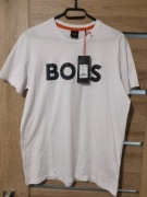 Koszulka BOSS M/L (55 cm pachy) biała T-shirt nowa z metką oryginalna