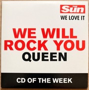 Queen We will Rock You CD single UK