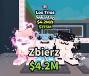 Los Trios 4,2m| Steal a brainrot | Roblox