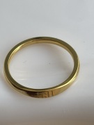 Złoty pierścionek minimalistyczny subtelny talizman rozmiar 18